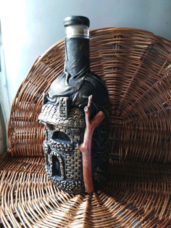 Бутылка старинная декор