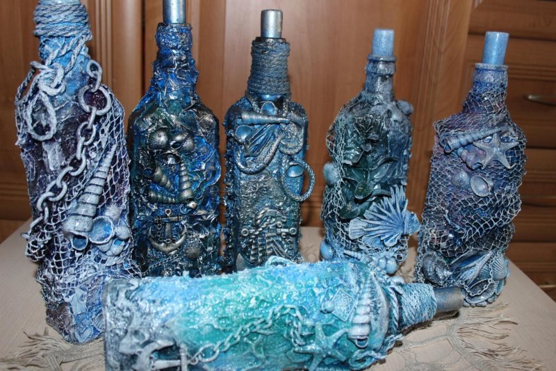 Декупаж бутылок