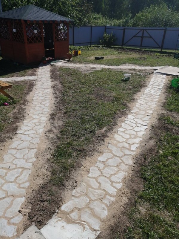 Планировка земляных дорожек на дачном участке