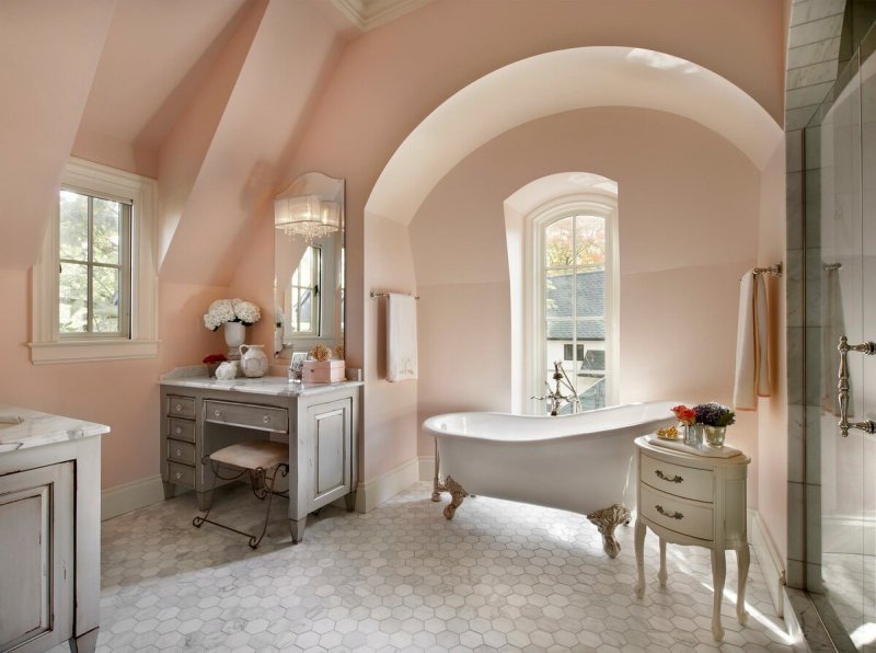 Стиль Shabby Chic ванная
