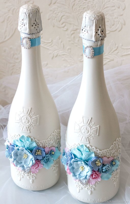 Бутылка декорированная