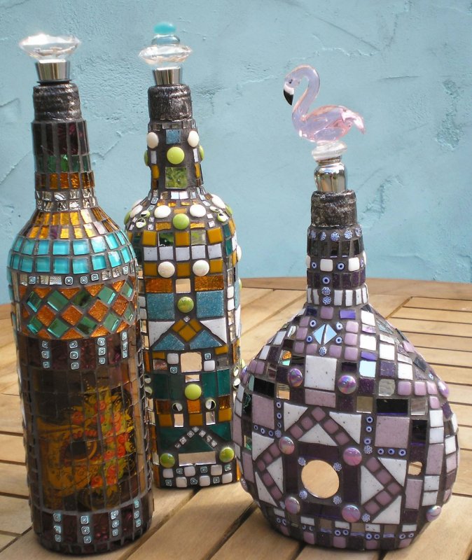 Декорированные бутылки