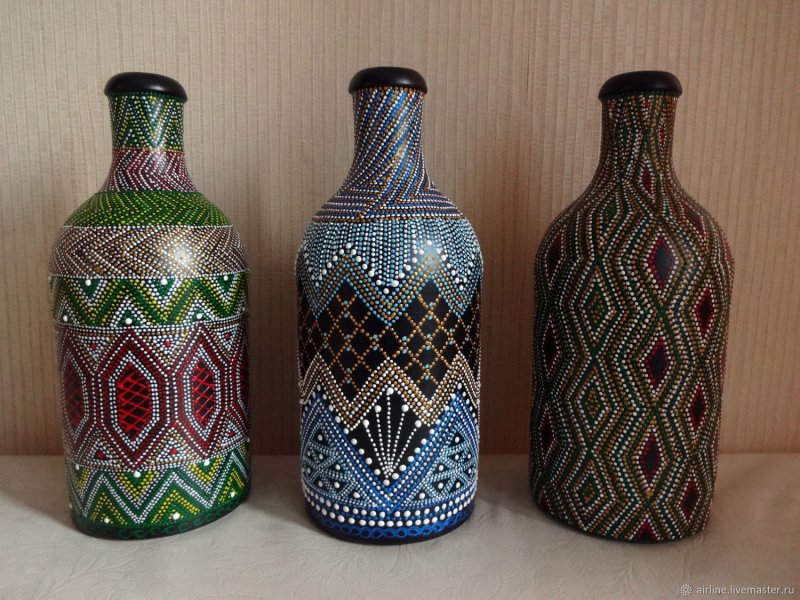 Декорированные бутылки