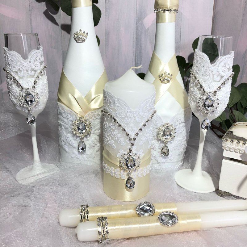 Стильные Свадебные бутылки