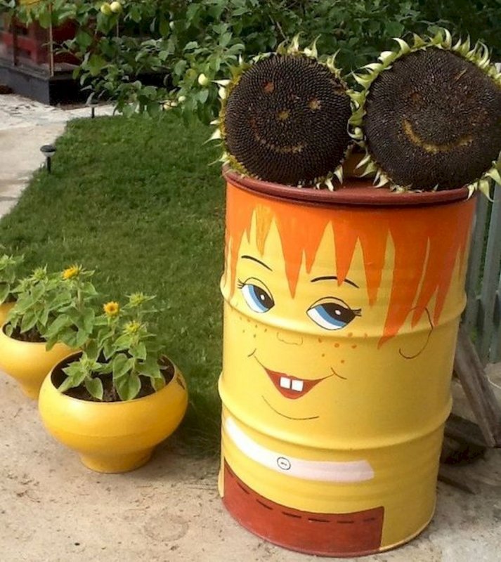 Бочки Раскрашенные для дачи