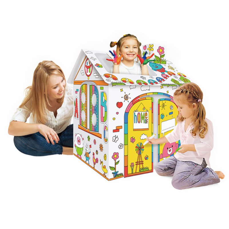 Игровой домик для детей из картона