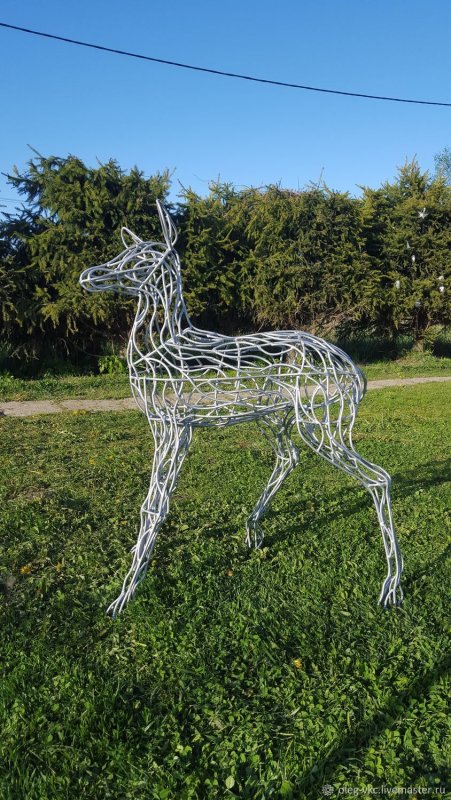Садовые фигуры из проволоки