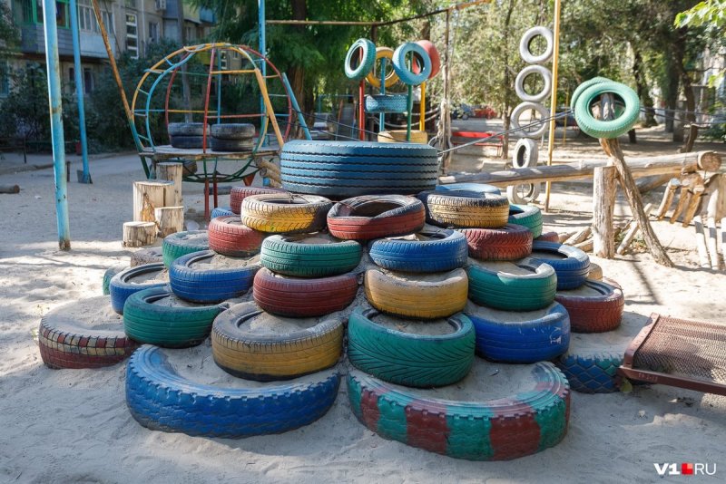 Фигуры из покрышек