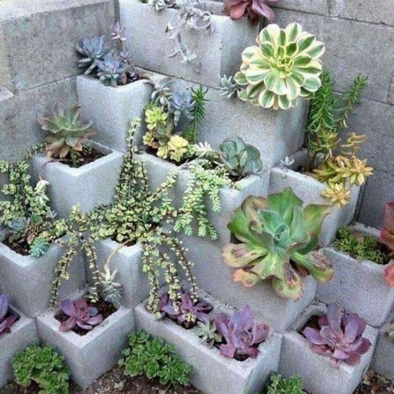 Клумбы из бетона