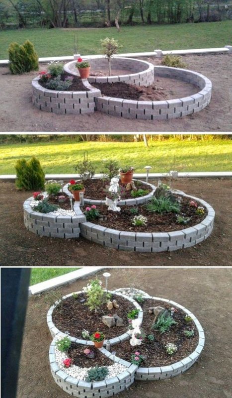 Фигурные клумбы