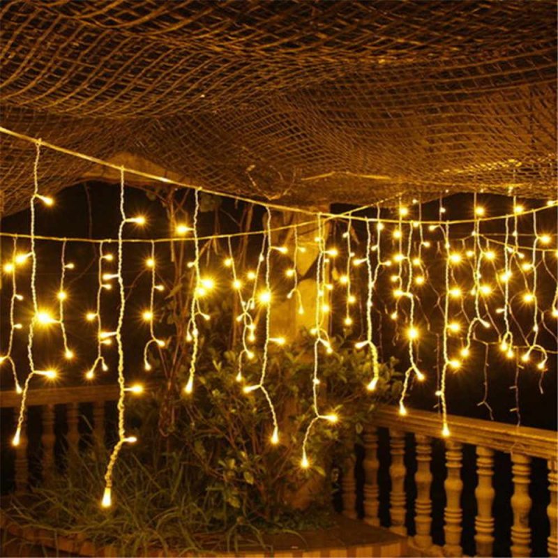 Гирлянда Вегас бахрома 72 led теплый уличная