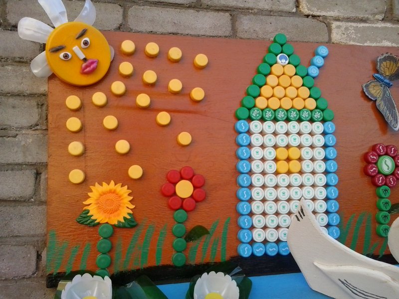 Поделки из крышек