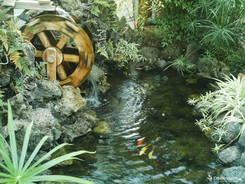 Водяная мельница своими руками для дачи