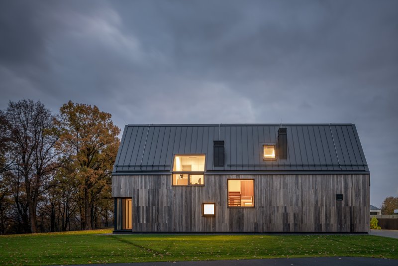 Дом-сарай в Голландии Barn House Eelderwolde