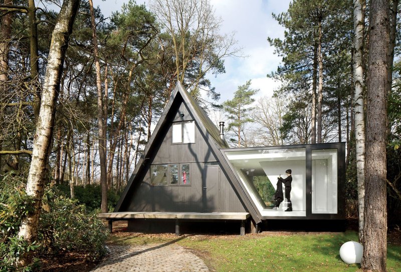 А-образный дом. A-frame. Дом шалаш.