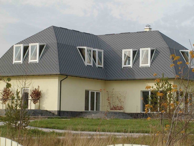 Черепица Браас серая