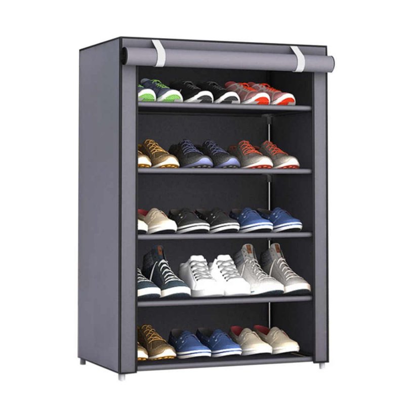 Полка для обуви Shoe Cabinet layer Shoe Rack (4 полки, бежевый)