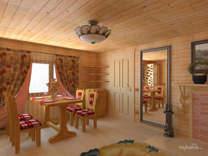 Предбанник в стиле Кантри