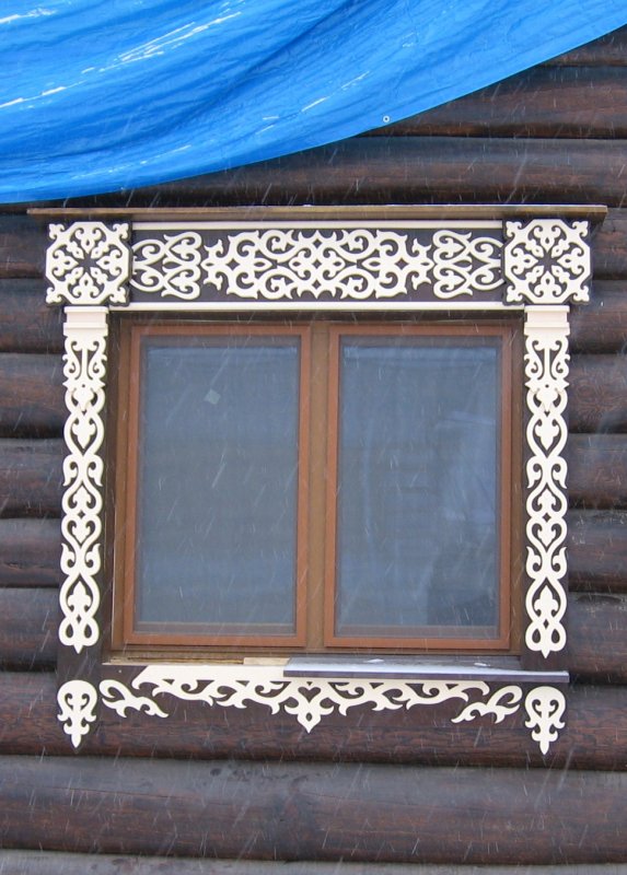 Владимирская пропильная резьба наличники