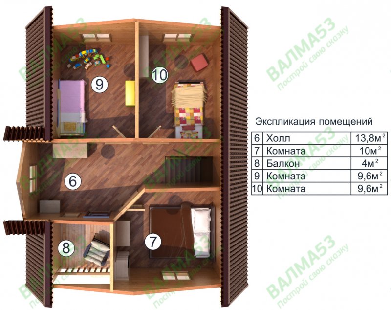 Каркасный дом планировка внутри