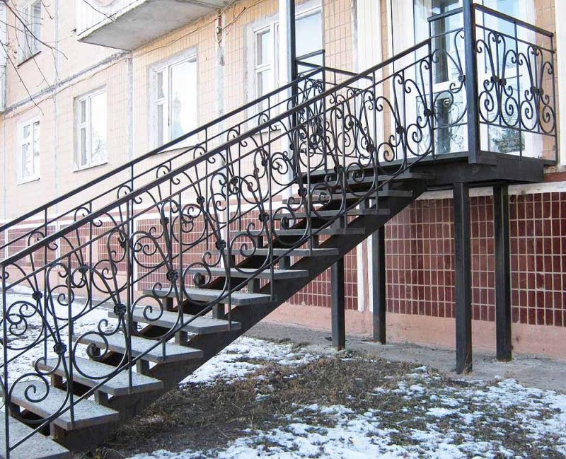 Кованые лестницы уличные