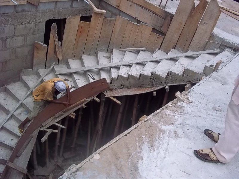 Конструкция бетонной лестницы