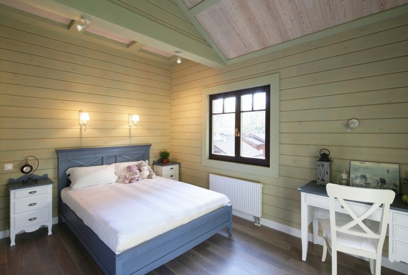 Имитация бруса внутри краска Tikkurila