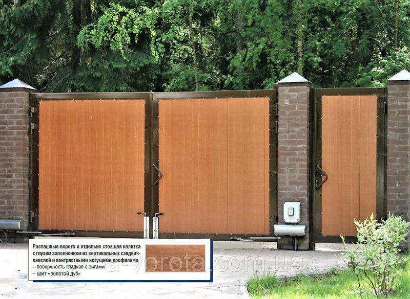 DOORHAN ворота из дерева