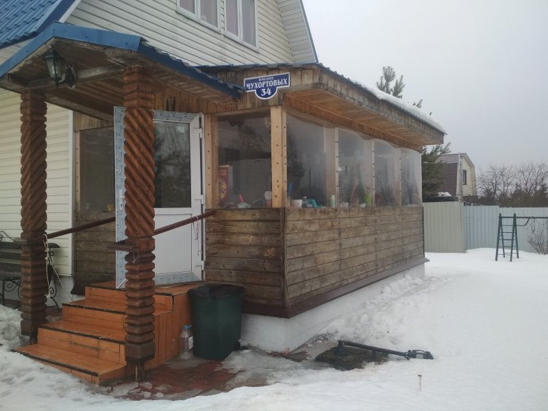 Пристройка веранда из блоков