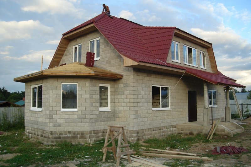 Терраса из пеноблоков