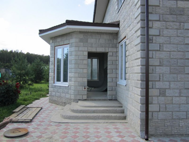 Веранда из газобетона