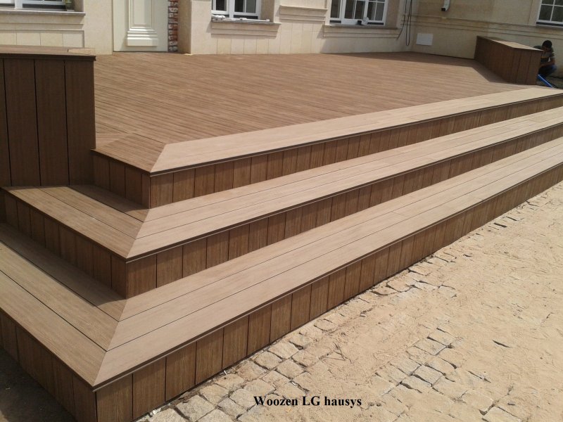 Ступеньки из террасной доски