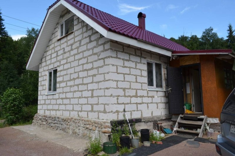 Домик из пеноблоков