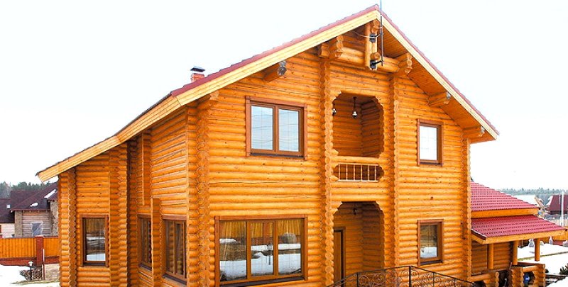 Дом из дуба (45 фото)