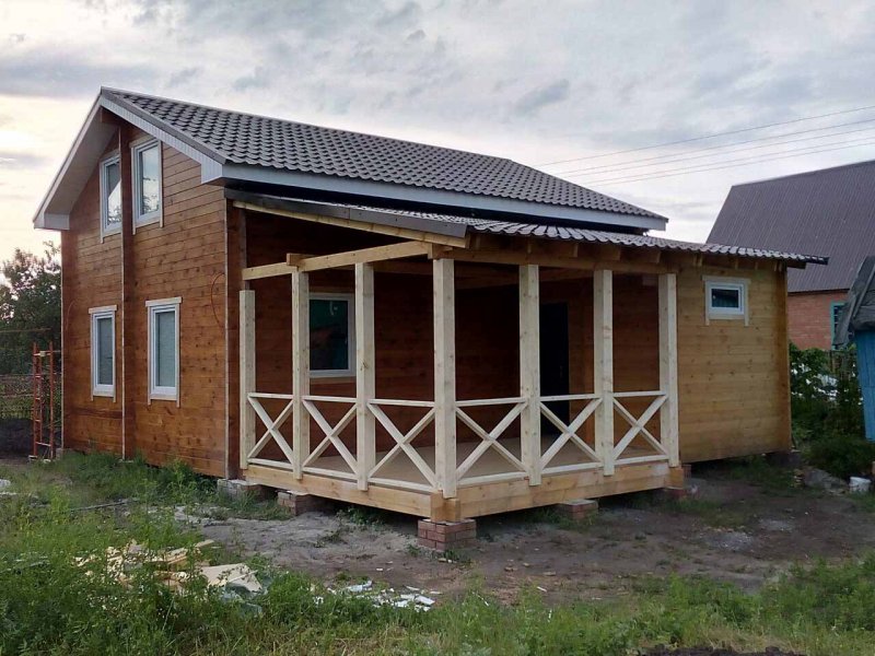 Пристрой веранда к деревянному дому