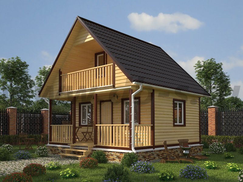Каркасный дачный дом под ключ