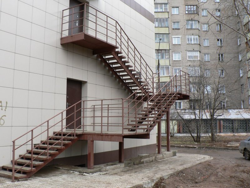 Наружные открытые лестницы