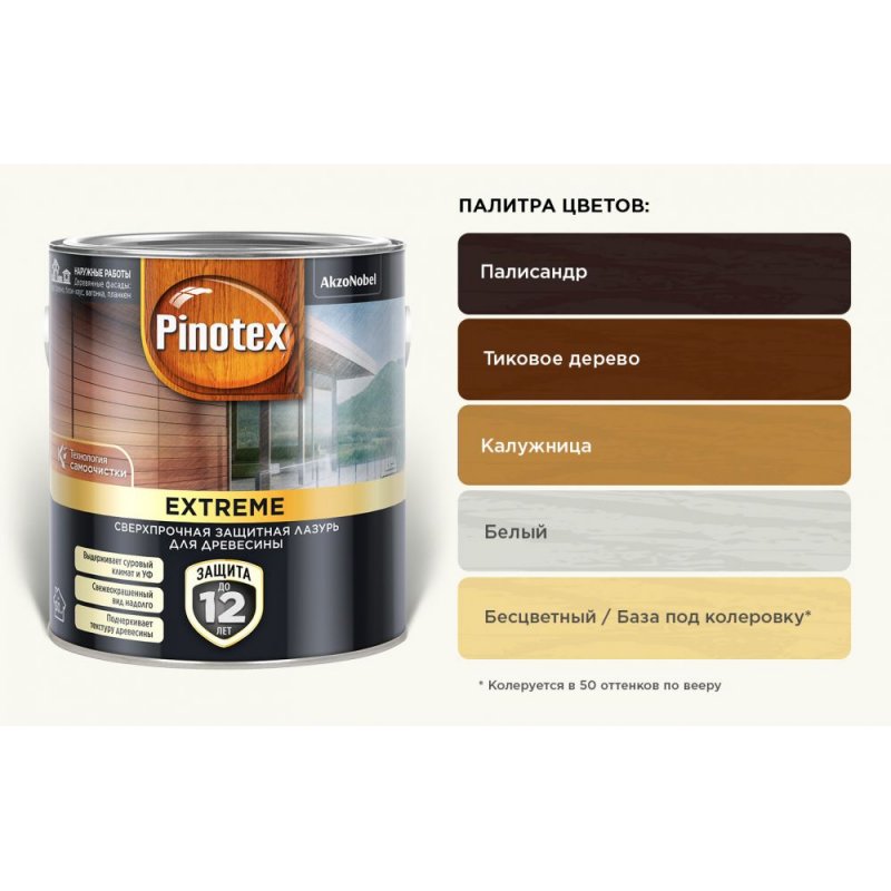 Пропитка для дерева Pinotex Classic красное дерево (1л)