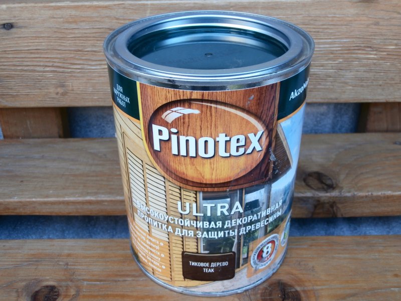 Дом Pinotex Classic тиковое дерево