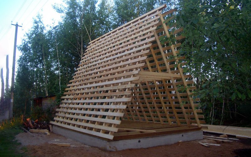 Каркасный дом шалаш