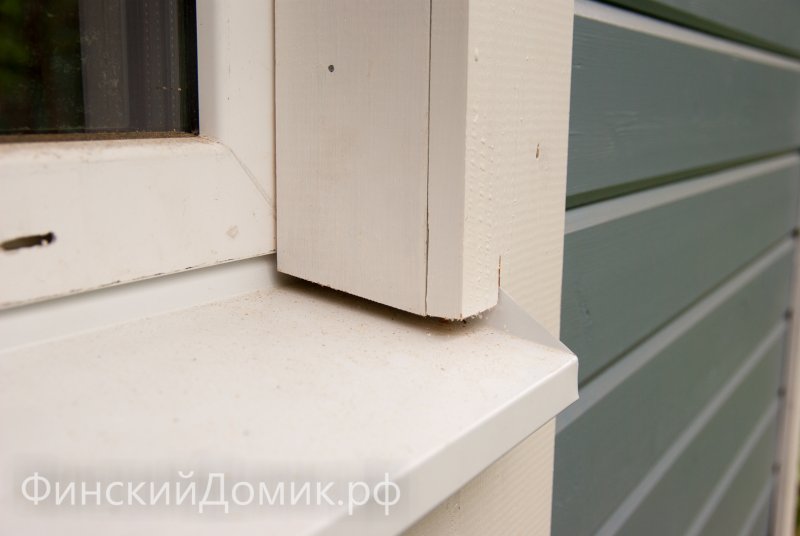 Отливы на окна в деревянном доме