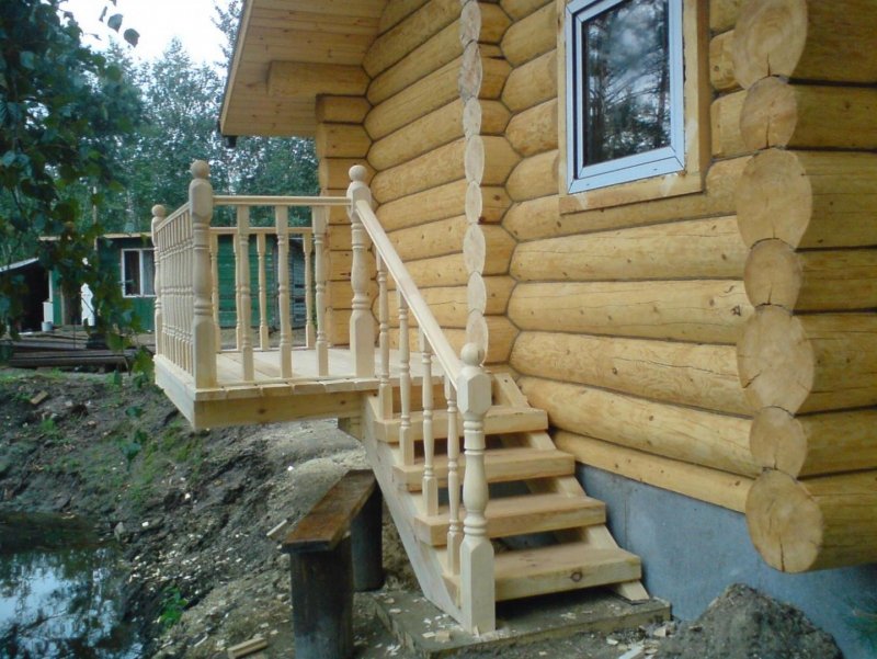 Ступеньки в баню