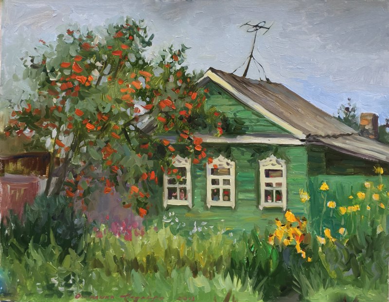 Рябина в деревне