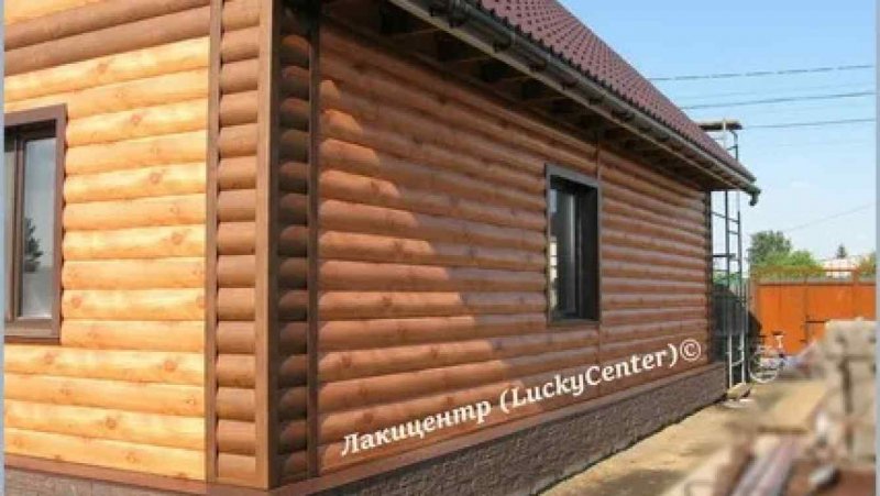 Дом металлосайдинг под блок Хаус