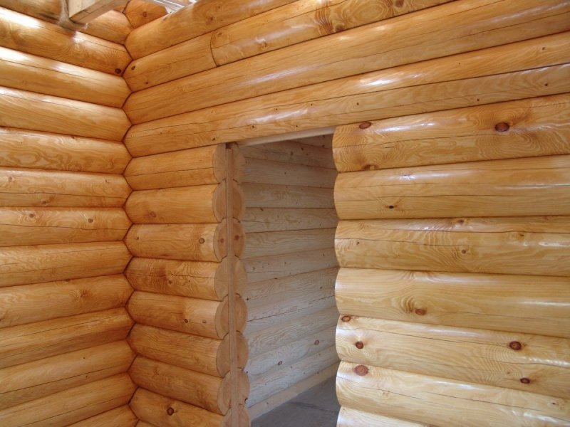 Лакировка сруба