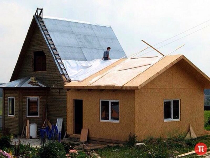 Пристройка к старому дому