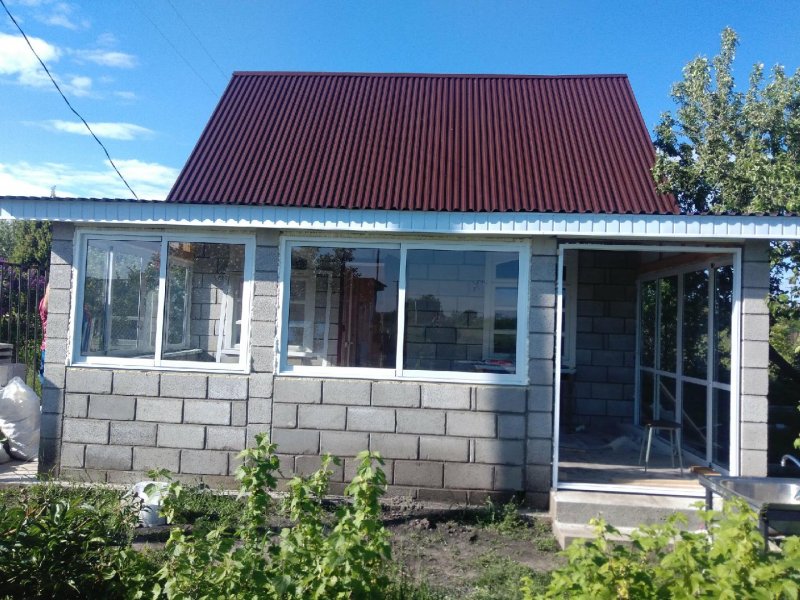 Пристройка кухни к дому из пеноблоков