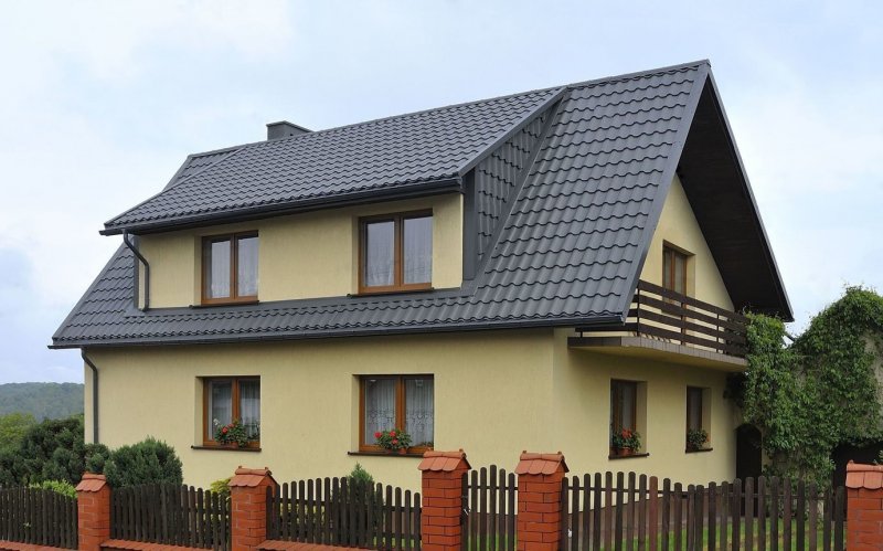 Металлочерепица Kredo drap RAL 7024