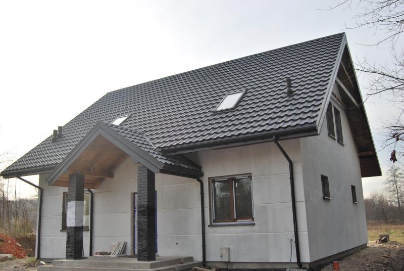 7024 Серый графит металлочерепица Венеция