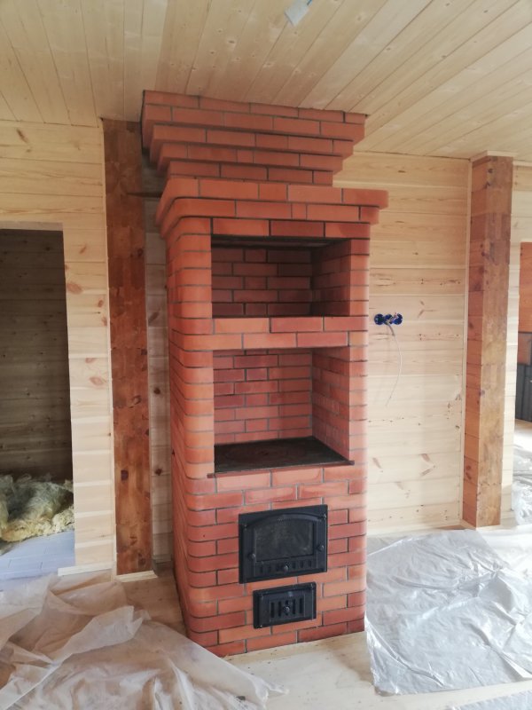 Кирпичная варочная печь шведка